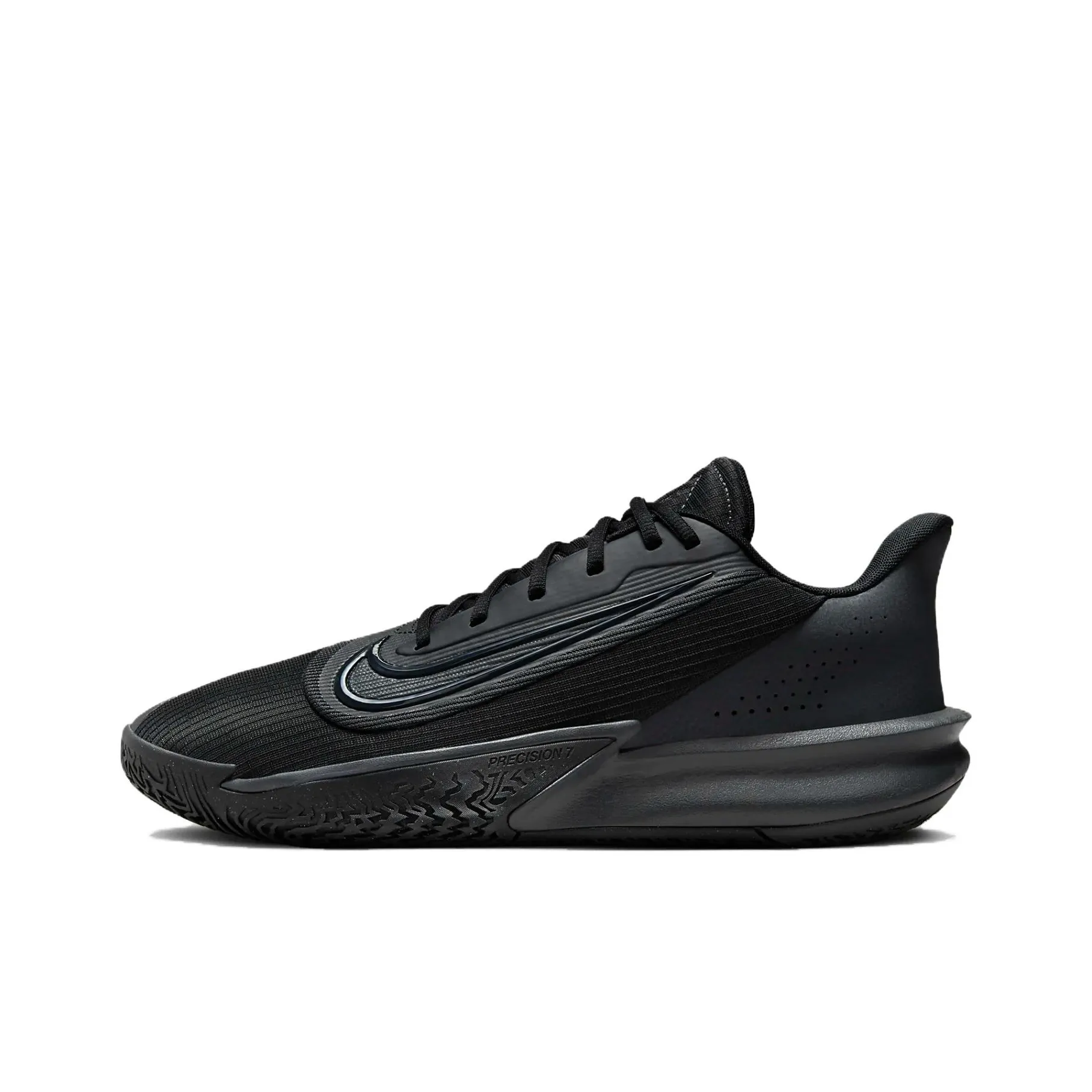 Nike Precision 7 Slip-Resistant Abrasion-Resistant Low-Top Баскетбольные кроссовки Унисекс Черный