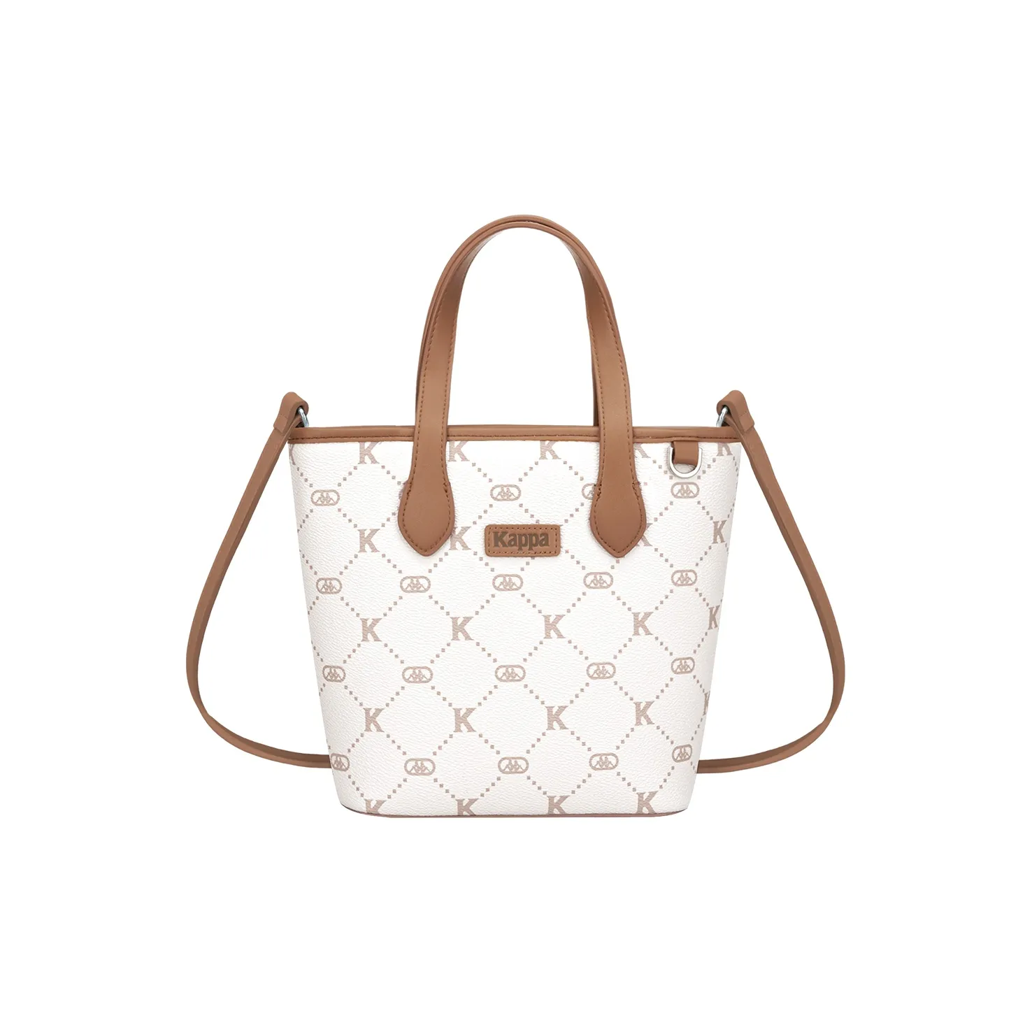 KAPPA Матовая кожа Сумка через плечо Сумка на плечо Стандартная Женская Кокос Зеленый Латте Коричневый