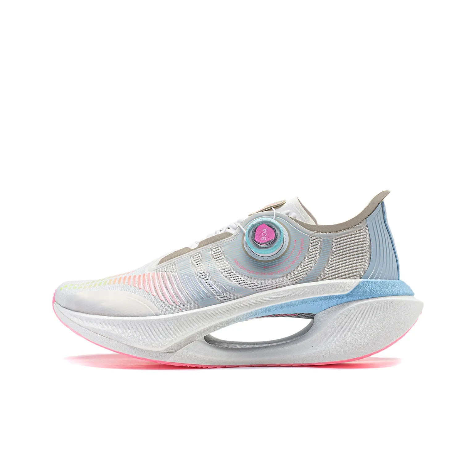 LiNing Jueying 2 Cushioning Anti Slip And Wear Resistant Breathable Rebound Low Top Casual Running Shoes Unisex White