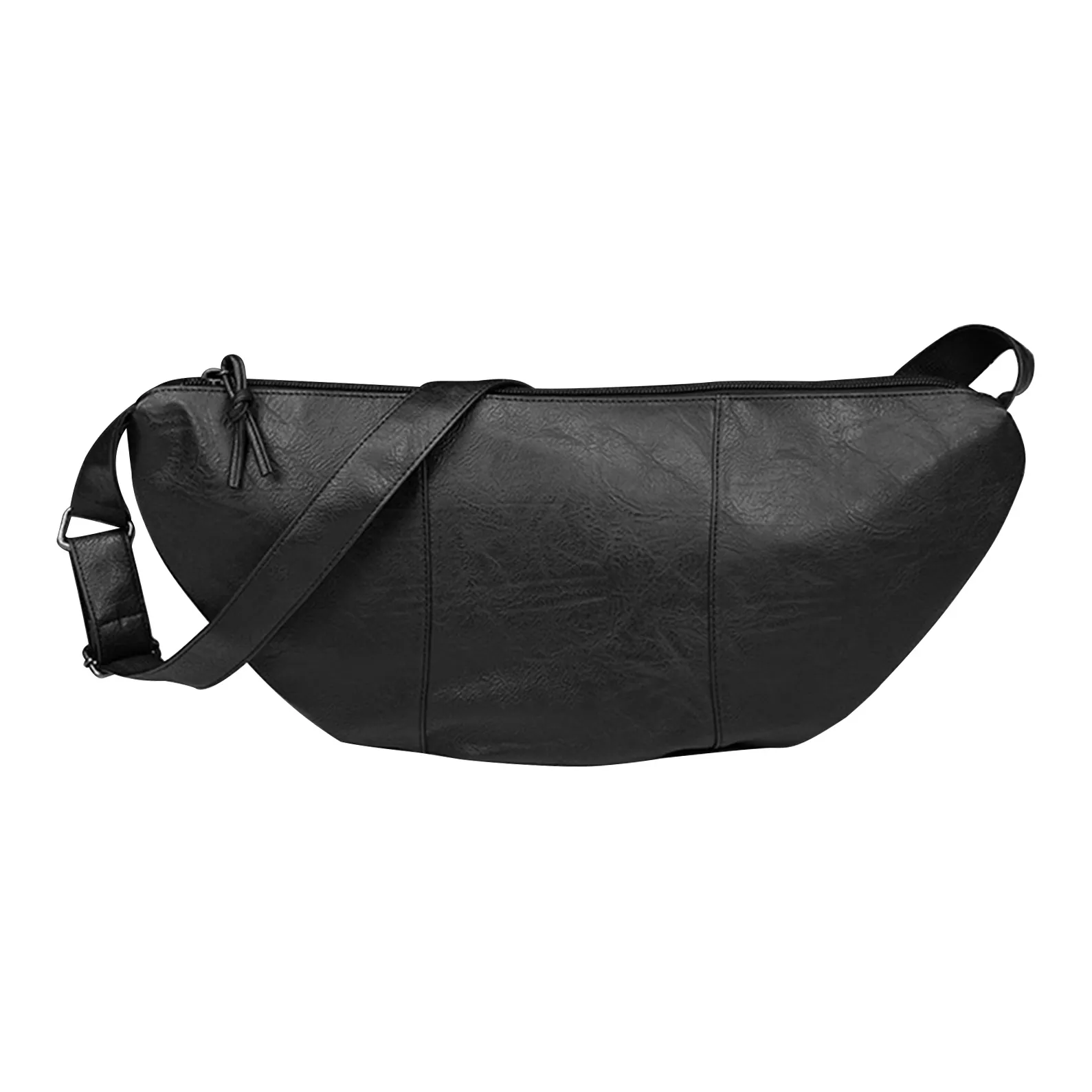 Slazenger ПУ (полиуретан) Мягкая кожа Пельменя-сумка Сумка через плечо Стандартная Унисекс Черная