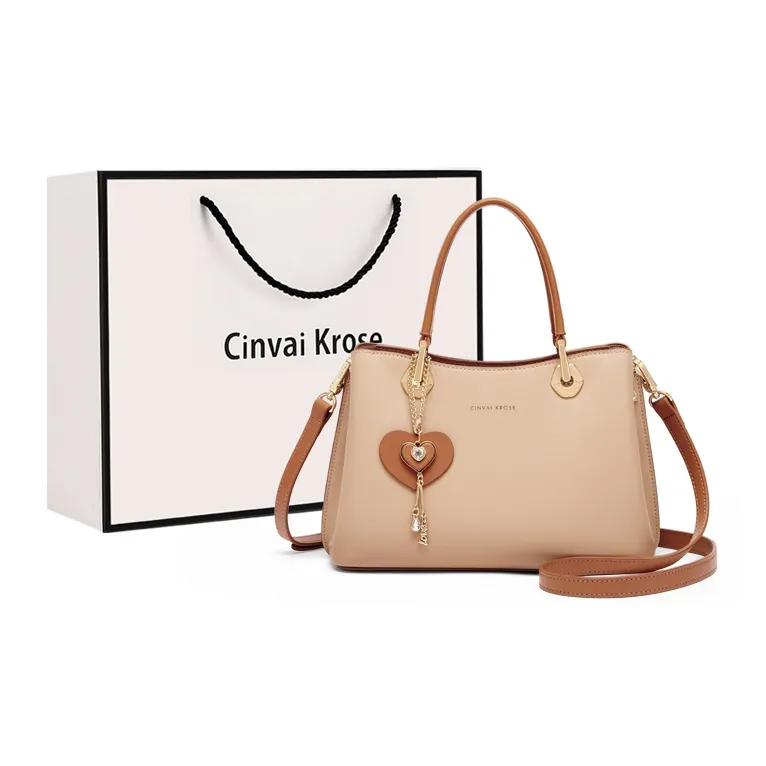 CinvaiKrose Сумка через плечо из коровьей кожи с синтетической кожей сумка для мам средний размер женская