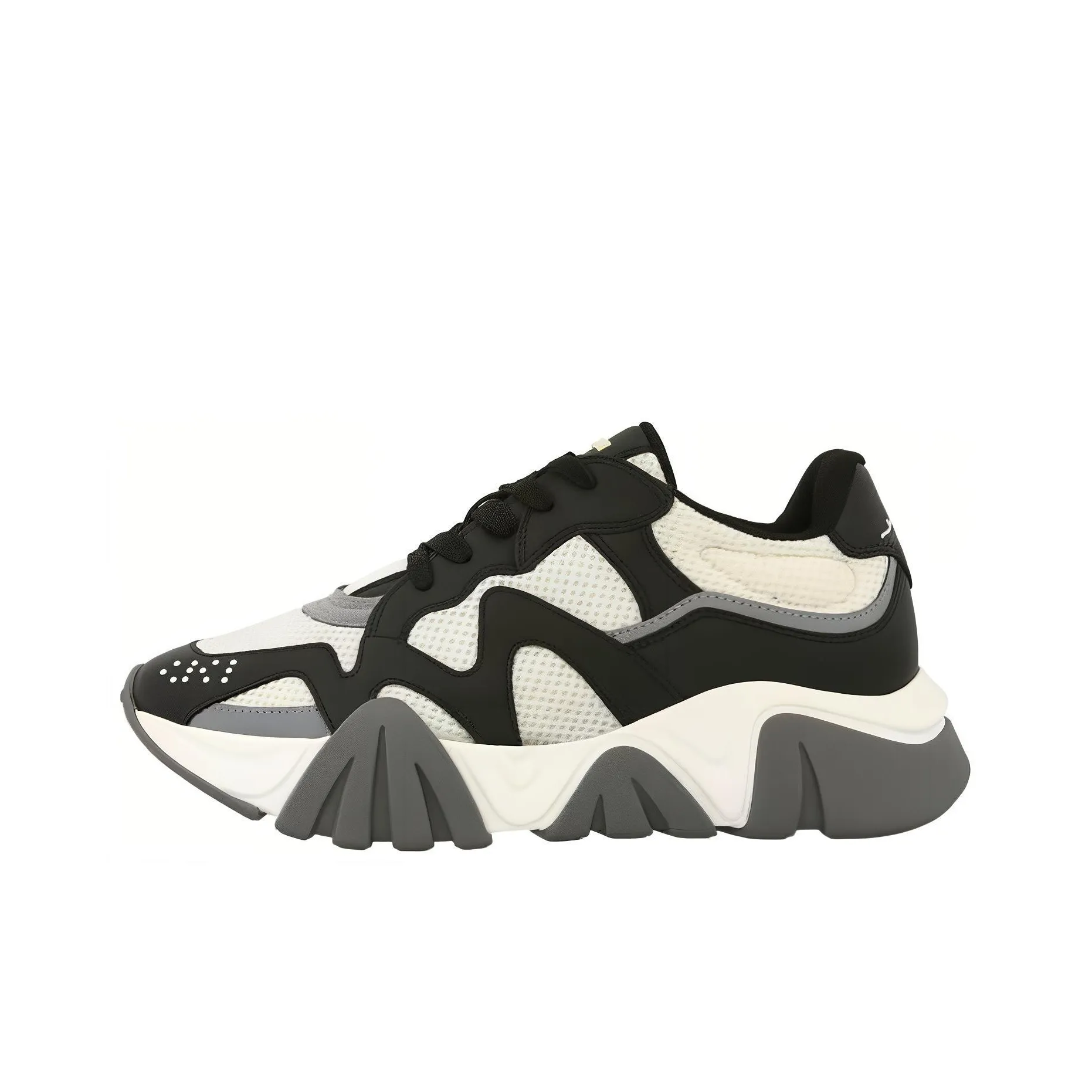 VERSACE Squalo White Black Mesh Women's