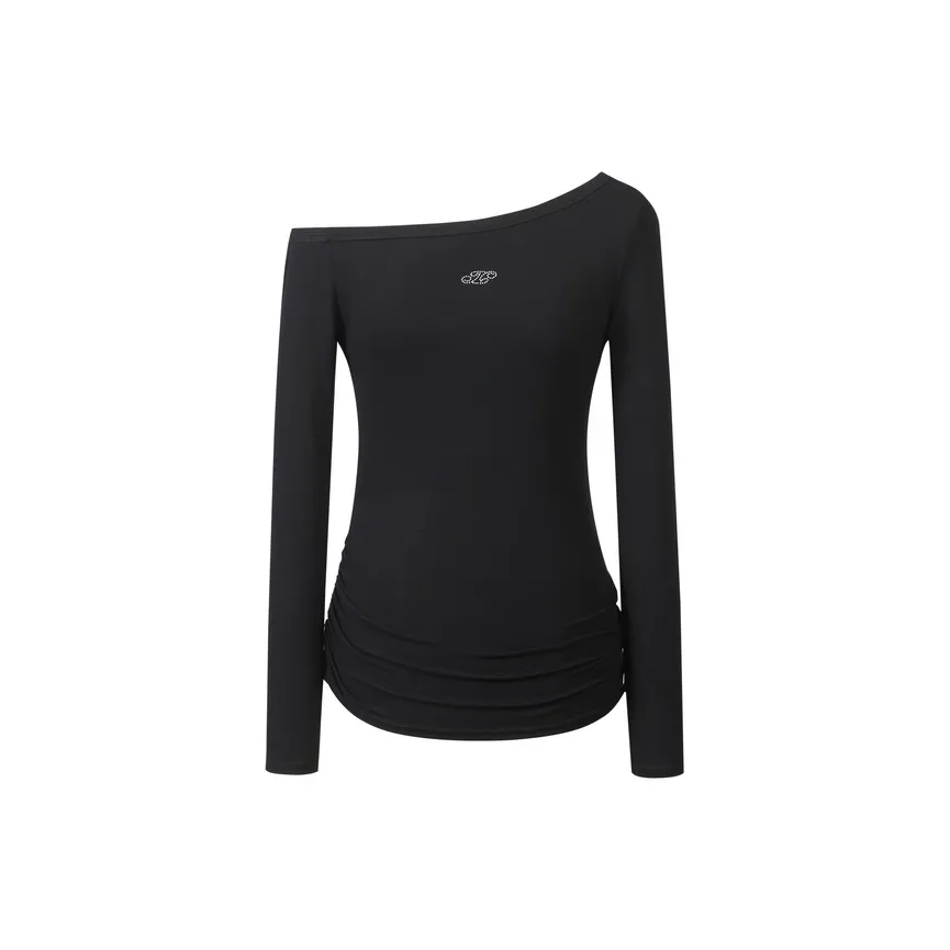Three Quarters T-Shirt Женская Черная