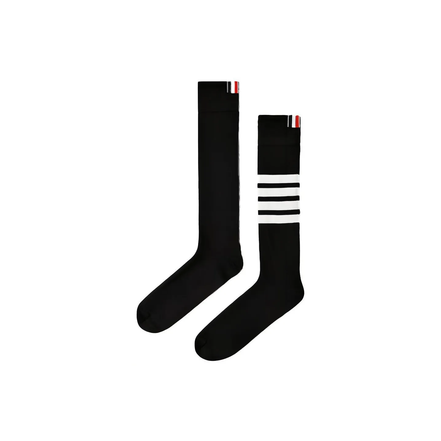 THOM BROWNE Черные мужские носки до колена