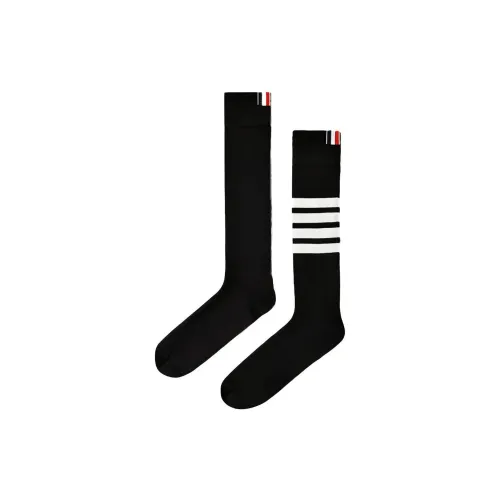 THOM BROWNE Черные Мужские Колено Высокие Носки