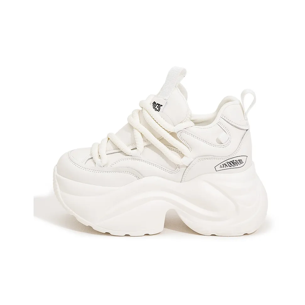 MILANLIANGE Низкие кеды с толстой подошвой Женские