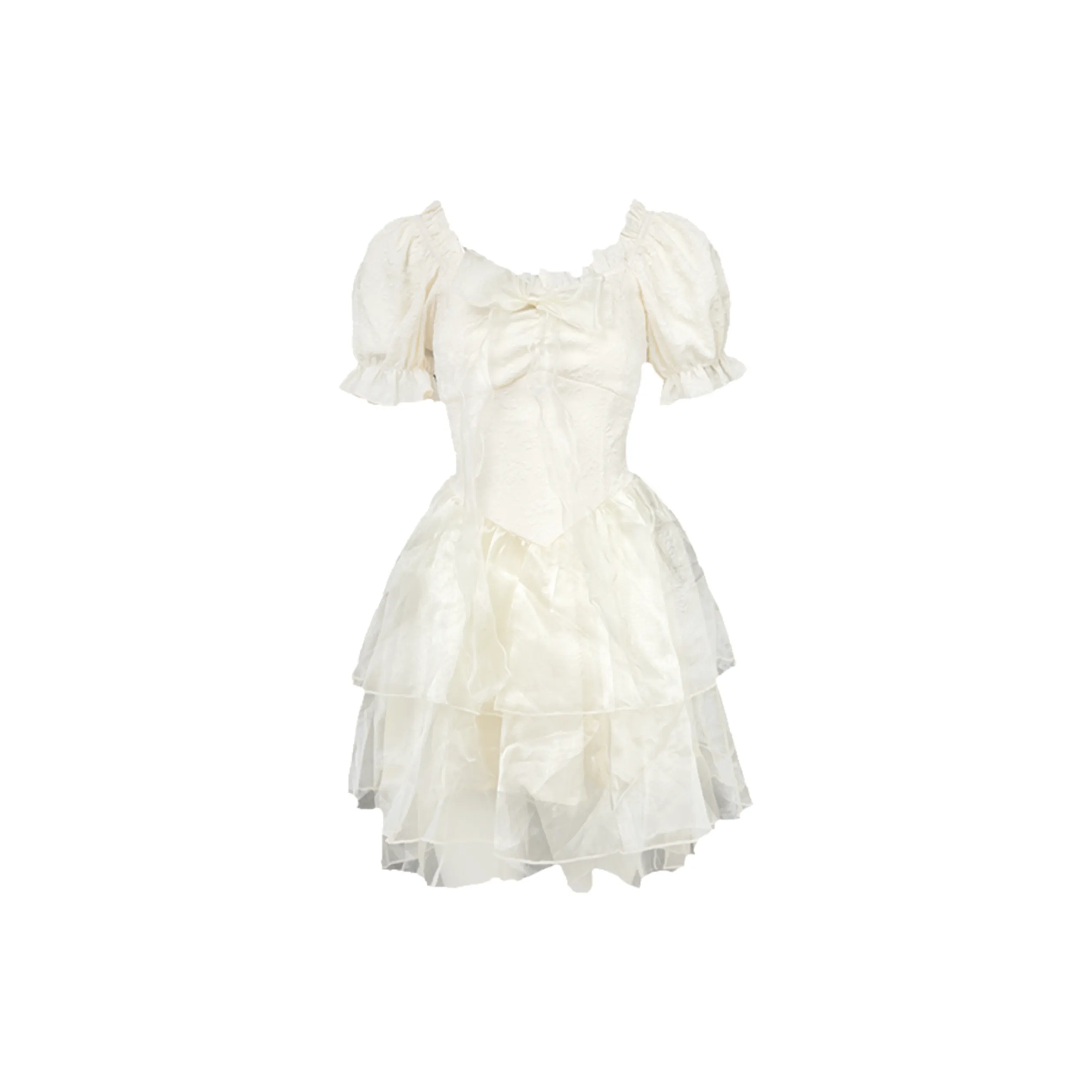 Nooidea Official Short Sleeved Dress Women's White