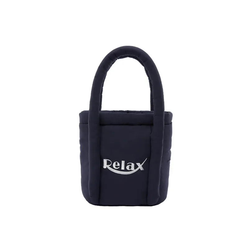 Art Traces Fabric Portable Crossbody Bucket Bag For Girlfriend Shoulder Bag Small Size Unisex Navy Blue/Matte Almond