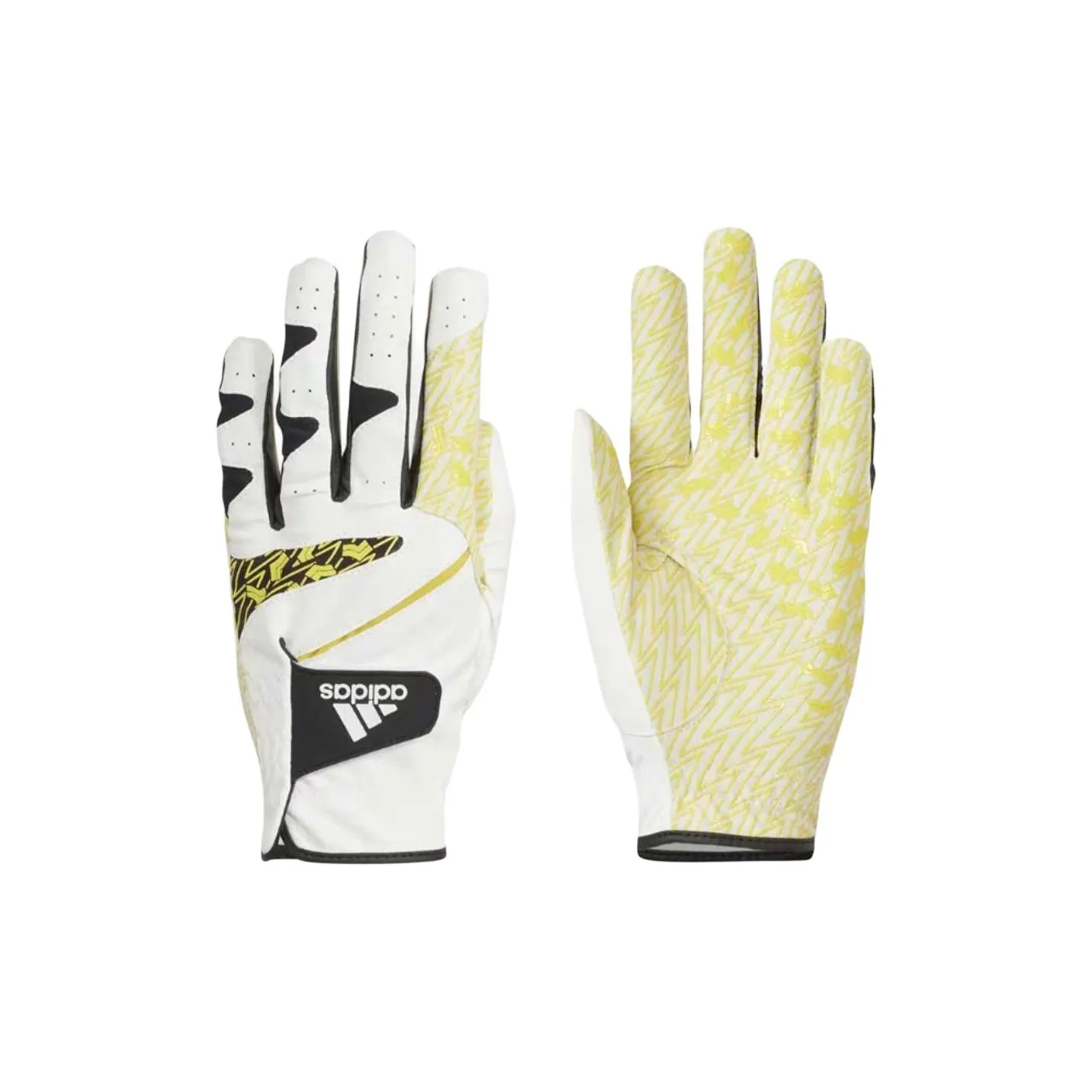 Adidas Полиэстер Перчатки Мужские Белый Желтый