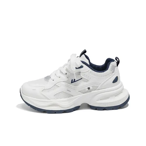 Warrior Толстоподошвенные кроссовки Low Top Белый, темно-синий Унисекс