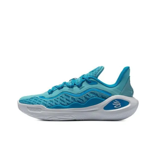 Under Armour Curry 11 Баскетбольные кроссовки Низкие Небесно-голубые Унисекс
