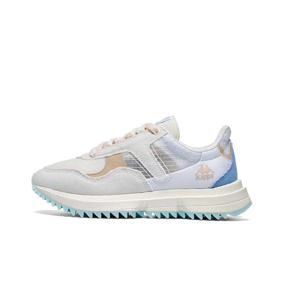 Kappa Slip Resistant, Abrasion Resistant, Breathable, Height Increasing Low Top Casual Running Shoes Women's White Blue