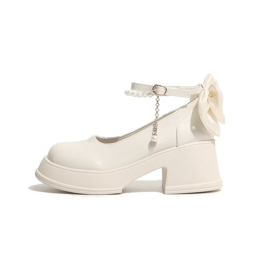 CHERRY KALIKA Туфли Мэри Джейн с грубым каблуком 6,5 см женские