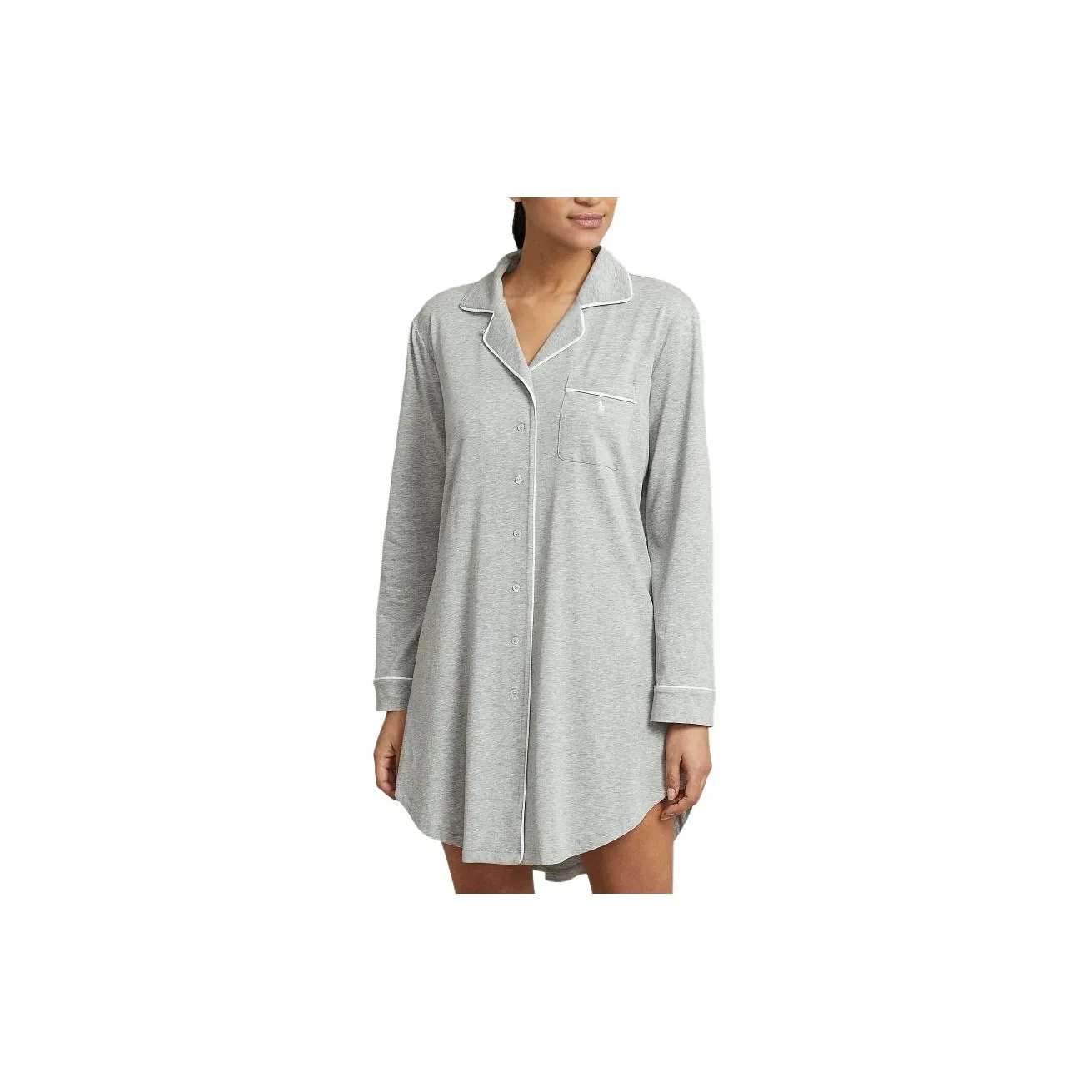 Polo Ralph Lauren SS24 Pajama Top Women's Gray