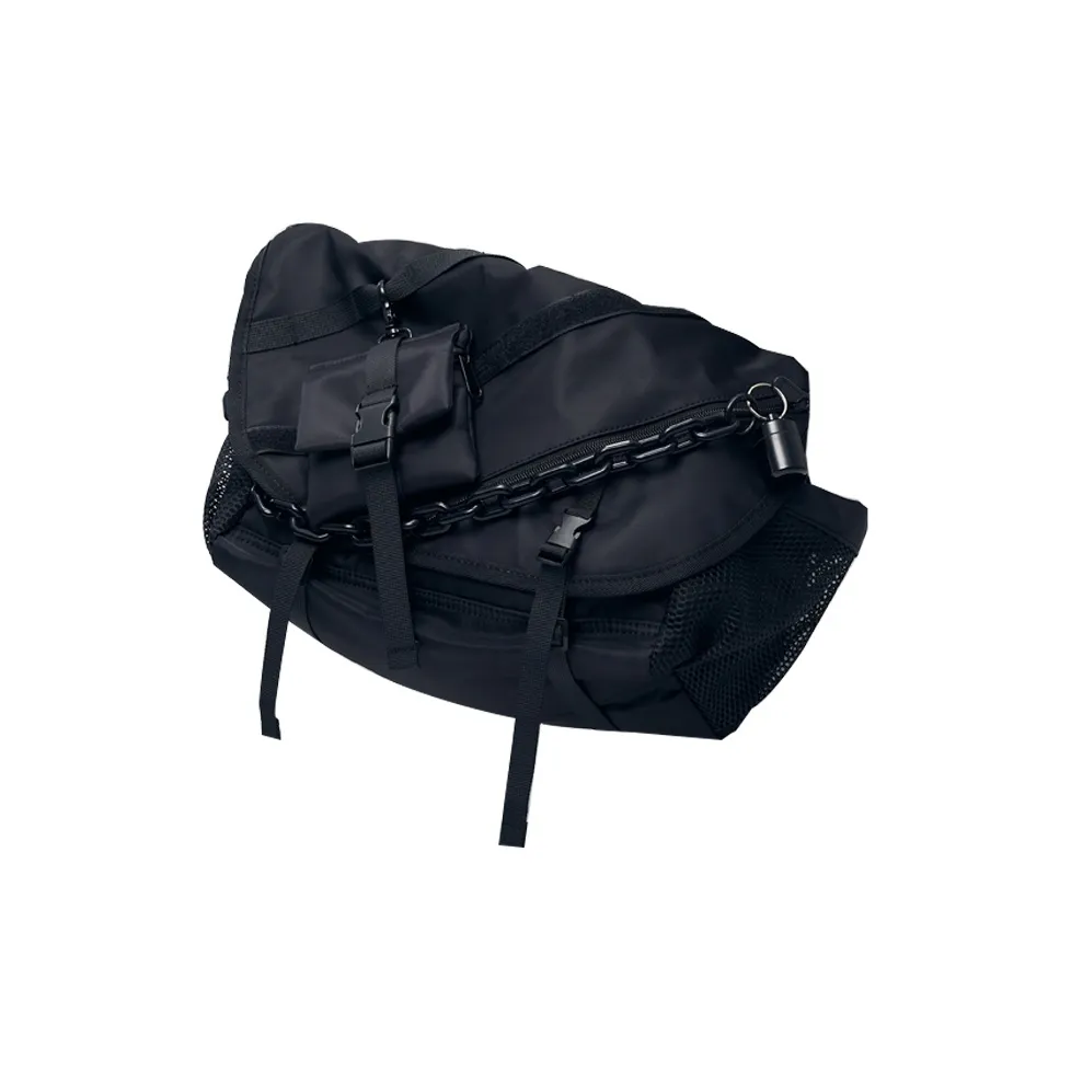 PULUWIRR Нейлоновая ткань Юность Универсальный Минималистский стиль Удобный MULTI Layer Сумка для хранения Стандартный Унисекс Черный