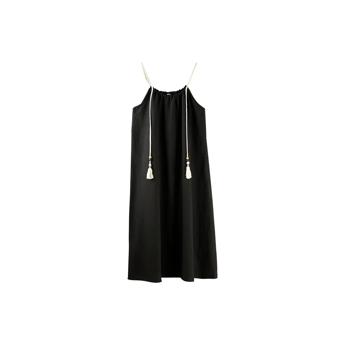 Empowering Words Summer Camisole Home Nightgown Women's Black