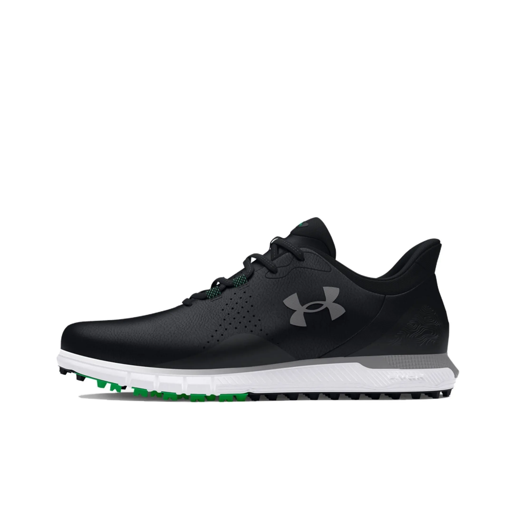 Under Armour Drive Fade Spikeless Slip Resistant Low Top Golf Shoes Men's Black Loose Fit