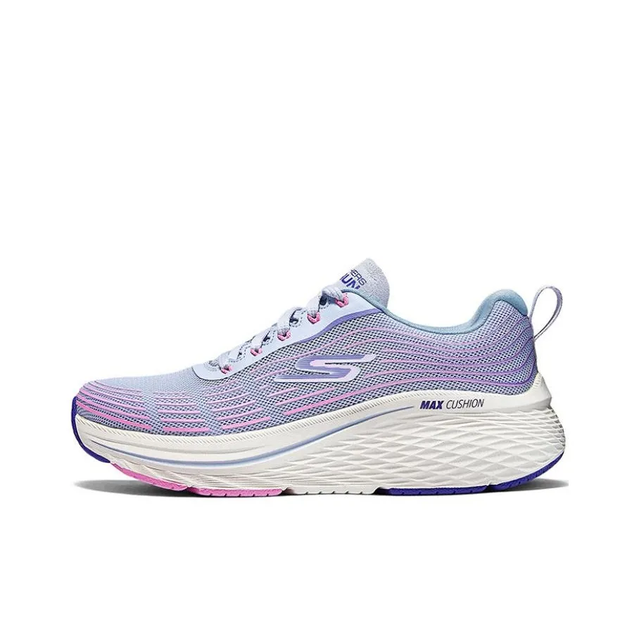 Skechers Cushioned Slip-Resistant Breathable Low-Top Casual Running Shoes Women's Blue Pink