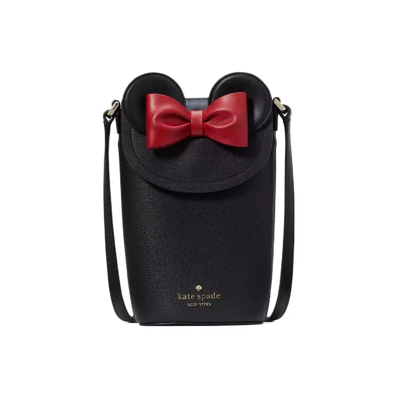 Kate Spade Disney, Collaboration Textured PVC Shoulder Bag, Crossbody Bag Women's Black Multicolor