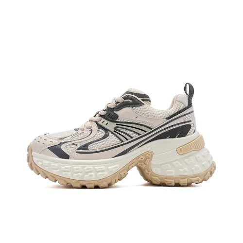 EBLAN Толстоподошвенные кроссовки Low Top Бежевые Женские