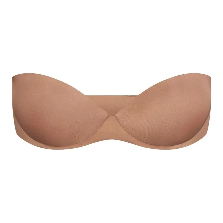 SKIMS Ultimate Бюстгальтер Без бретелей PUSH Вверх Бюстгальтер Женские Sienna Охра