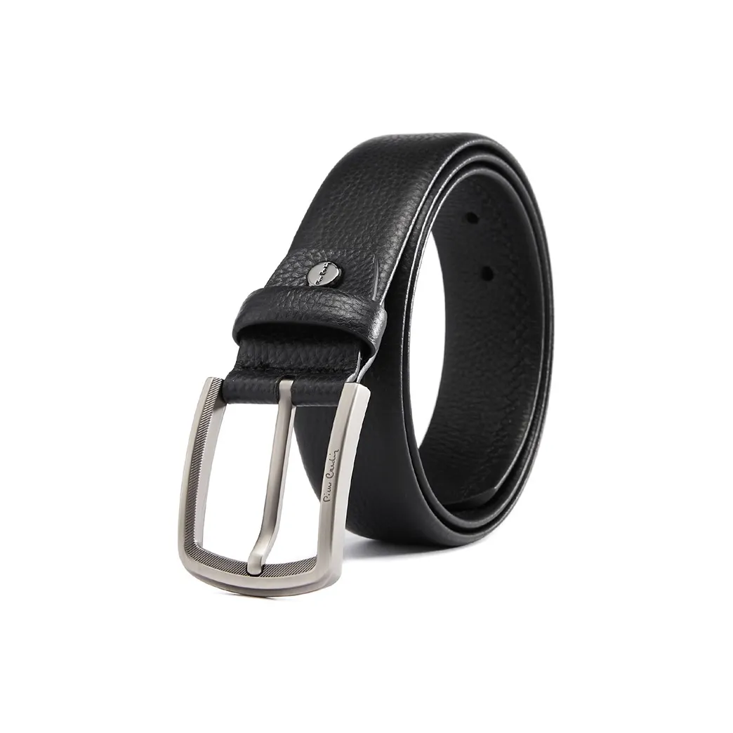 PIERRE CARDIN Мода Винтаж Застежка-липучка Ремни из коровьей кожи Мужской Металлический
