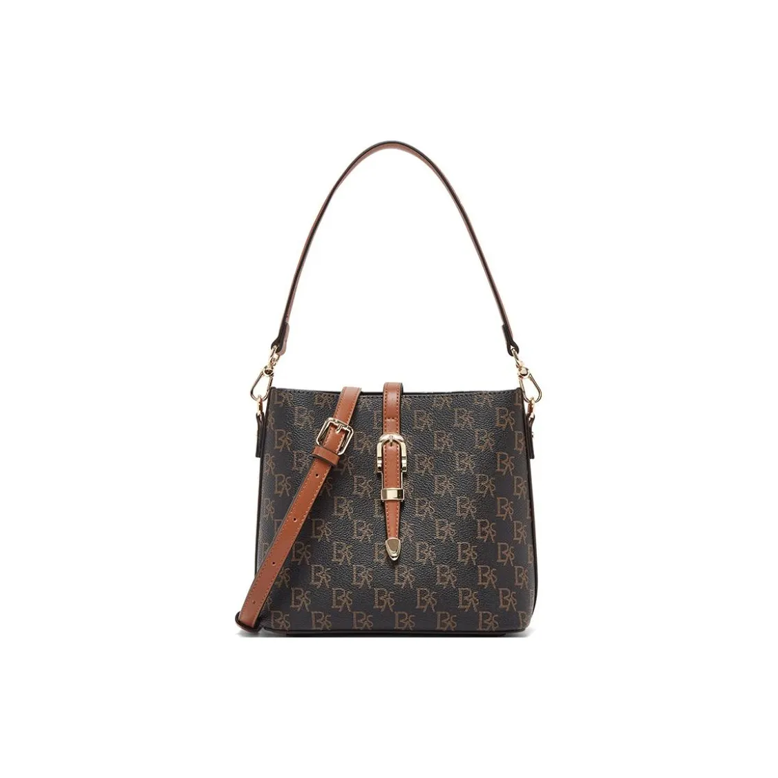 BASTO PU Shoulder Bag, Crossbody Bag Women's Apricot/Brown, Coffee/Brown