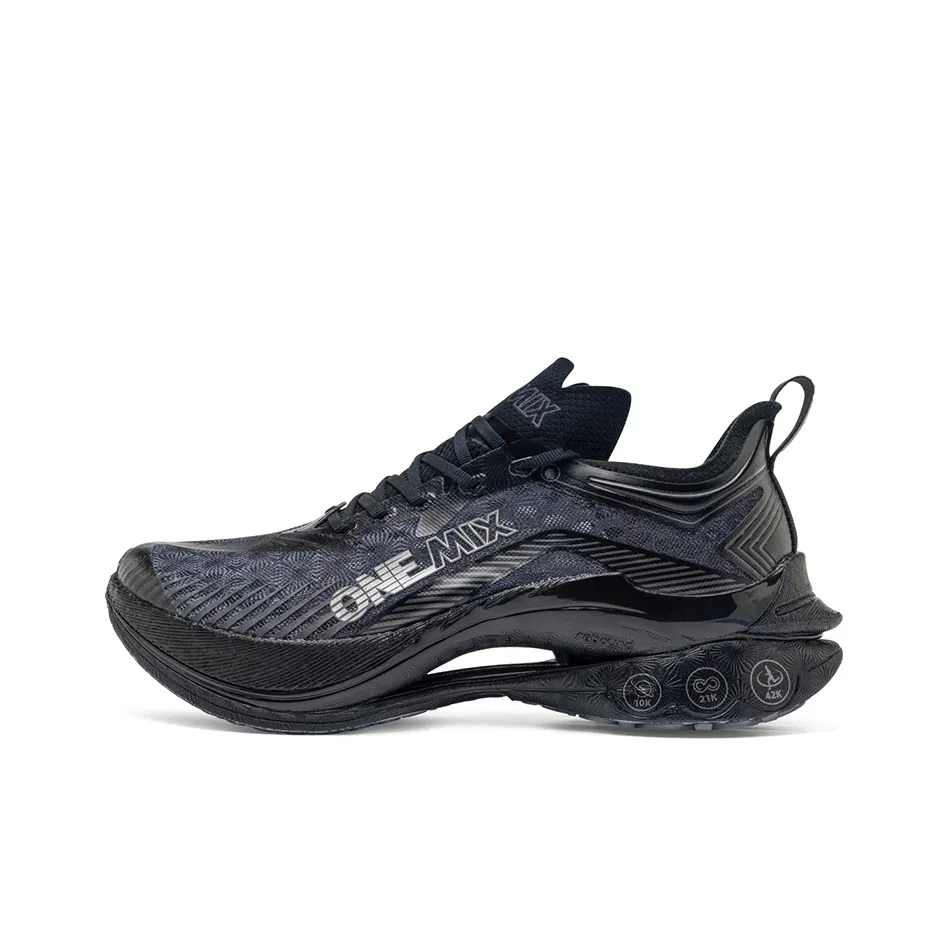 ONEMIX Cool Беговые кроссовки Унисекс Светящиеся в темноте Черные