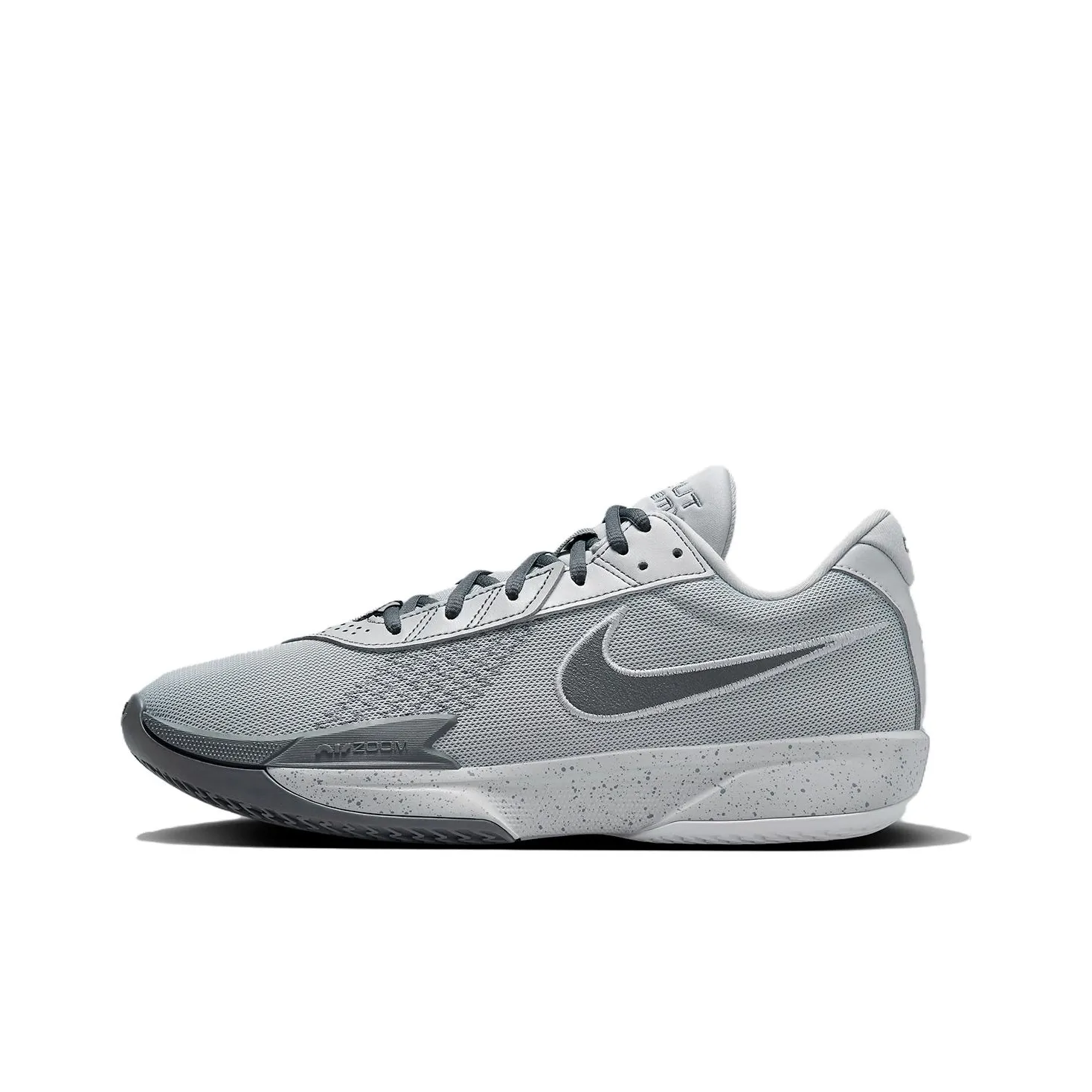 Nike Air Zoom г.T. Cut ACADEMY 'GREY' Амортизация Износостойкий Низкий Топ Баскетбольные Кроссовки Мужские Серый Белый