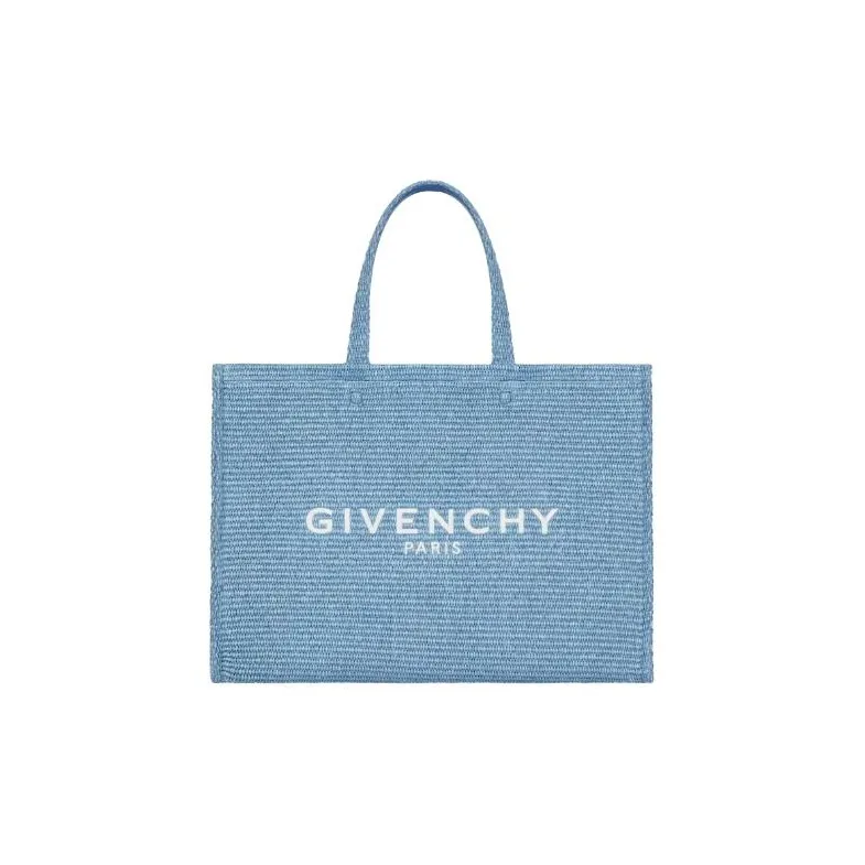 Givenchy Cotton And Polyamide Blend One Shoulder Handbags Medium Size Women's Denim Blue