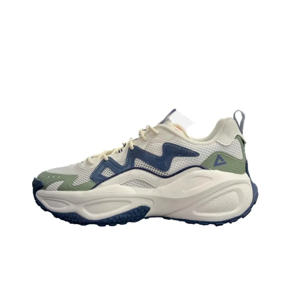 PEAK Fashionable Comfort For All Cushioning Wear Resistant Low Top Casual Shoes Men's White Blue