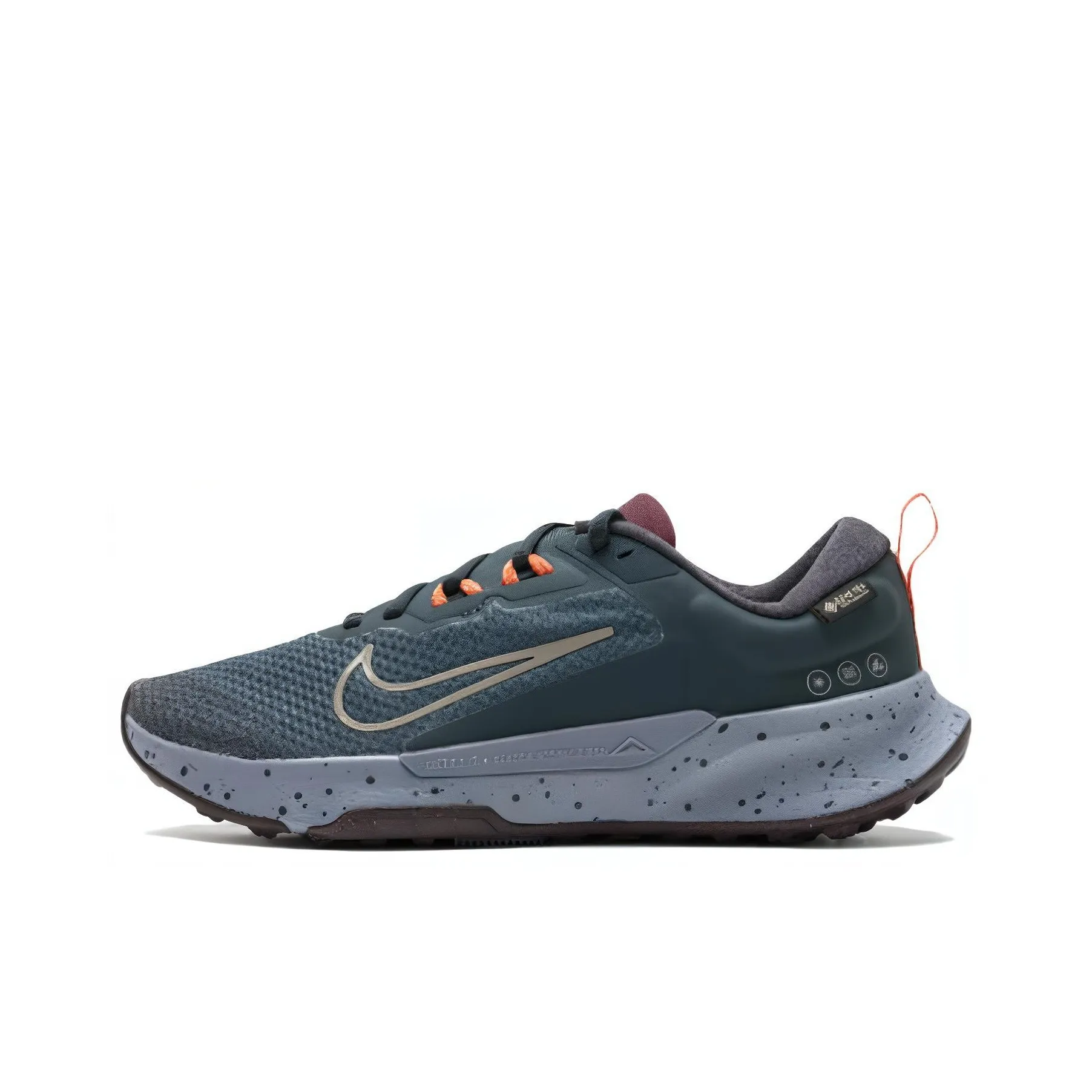 Nike Juniper Trail 2 Gore Tex Deep Jungle Night Maroon Safety Orange Khaki Women's