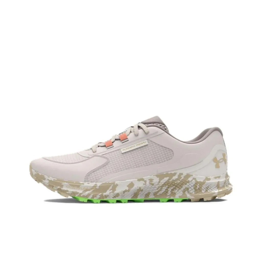Under Armour Charged Bandit Trail 3 Running Shoes Women's Low Top Gray/White Soil/Aviation Orange