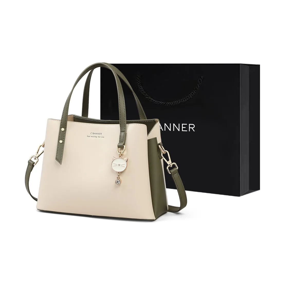 C°BANNER Сумки Элегантные Молочно-белые Женские