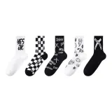 5팩 세트 (예, OK+스퀘어 하트+블랙 밑창 그래피티+화이트 베이스 그래피티+블랙 밑창 Fork)
