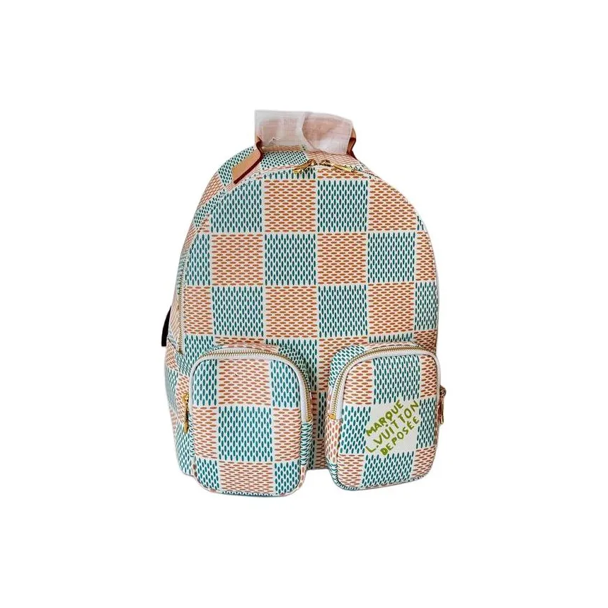 LOUIS VUITTON Multipocket Backpack Damier Heritage White