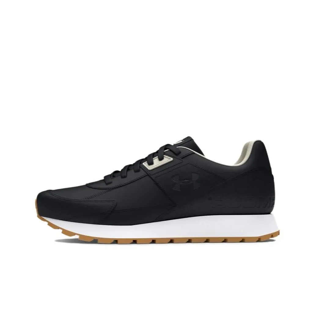 Under Armour Essential  Cushioning Wear Resistant Low Top Casual Shoes Women's Black White
