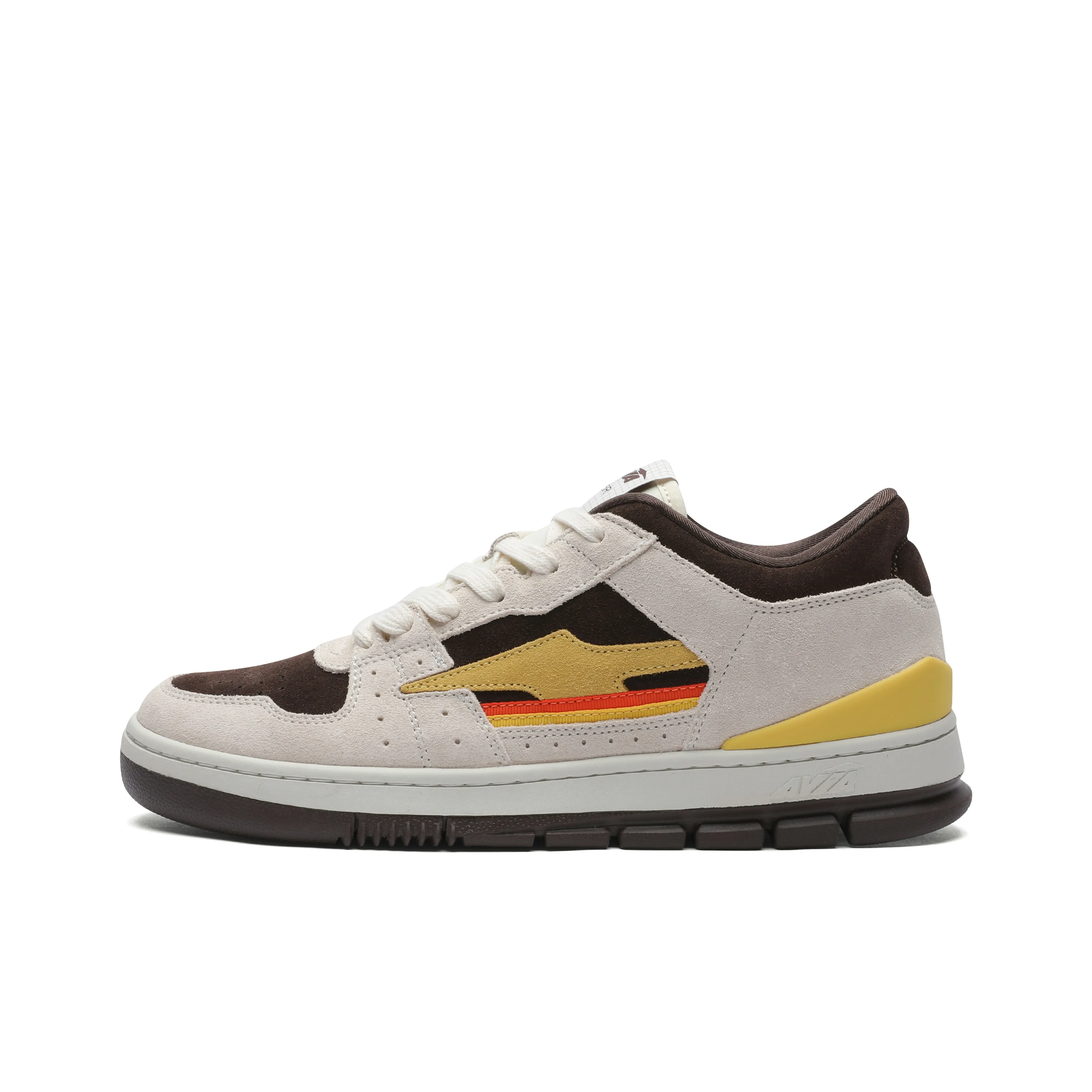 AVIA 825R Series Низкие Кроссовки для Скейтбординга Унисекс Белый Коричневый Желтый