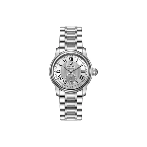 ENICAR Механические Мужские Часы Movement 37,5 мм Серебряные