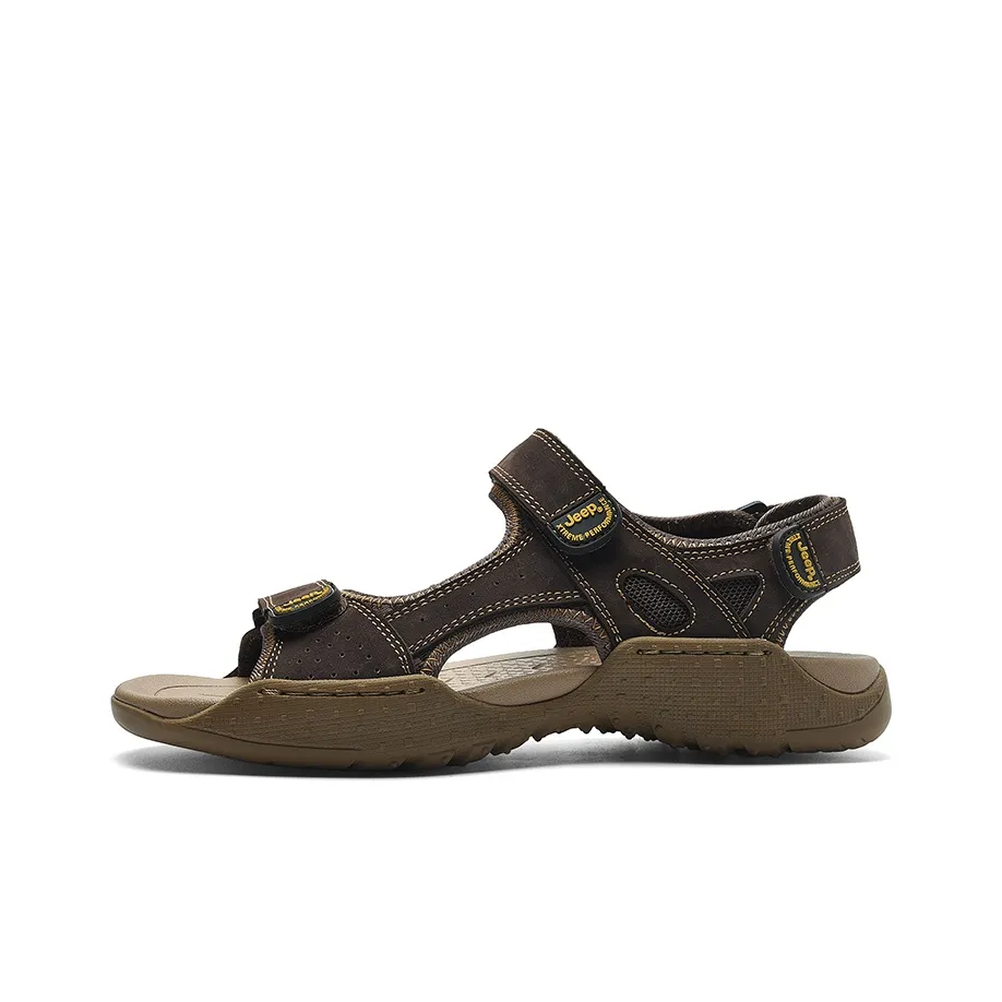 JEEP Пляжные сандалии, темно-коричневый, мужской