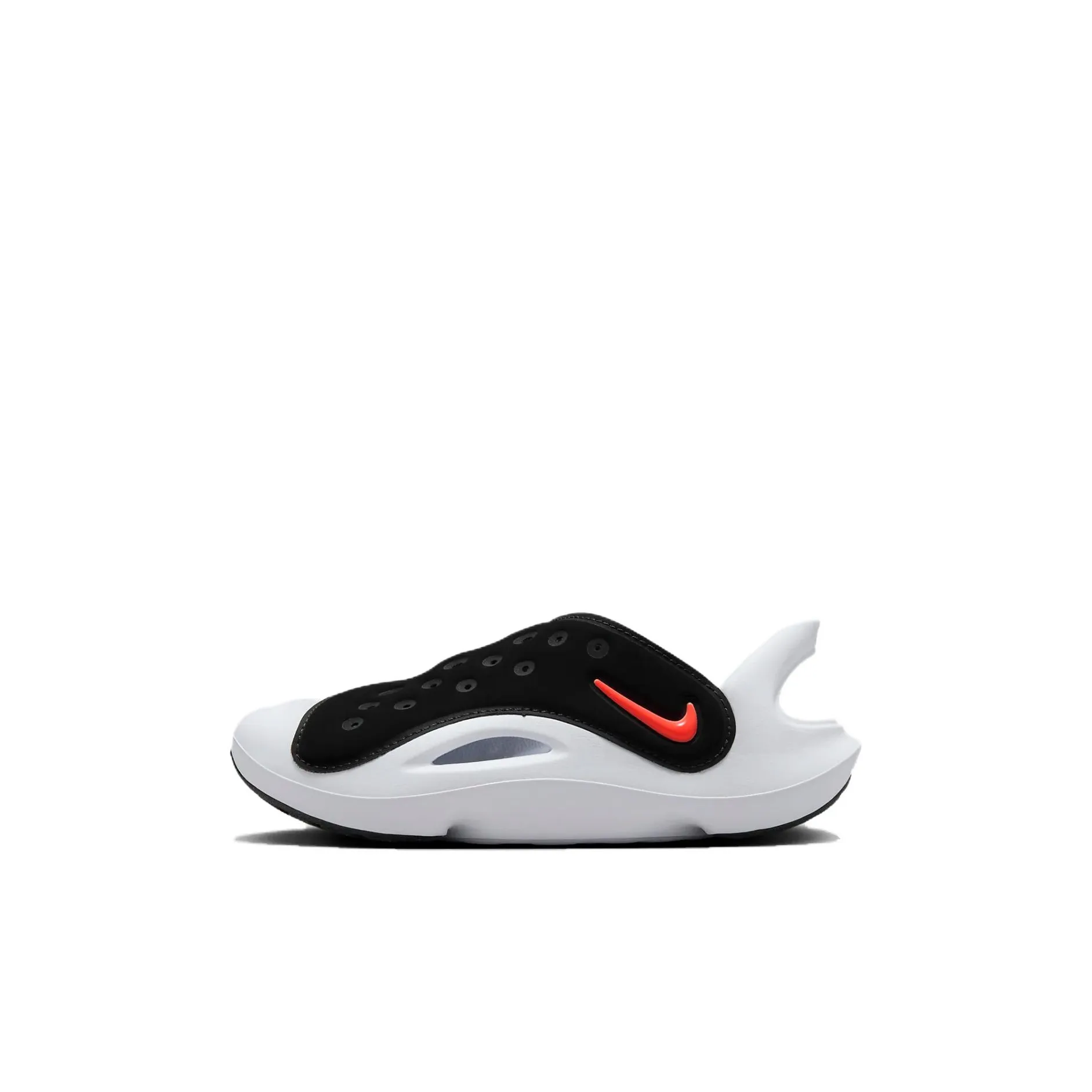 Nike Aqua Swoosh Поддержка Детские Сандалии Белый Черный Для детей 3-7 лет