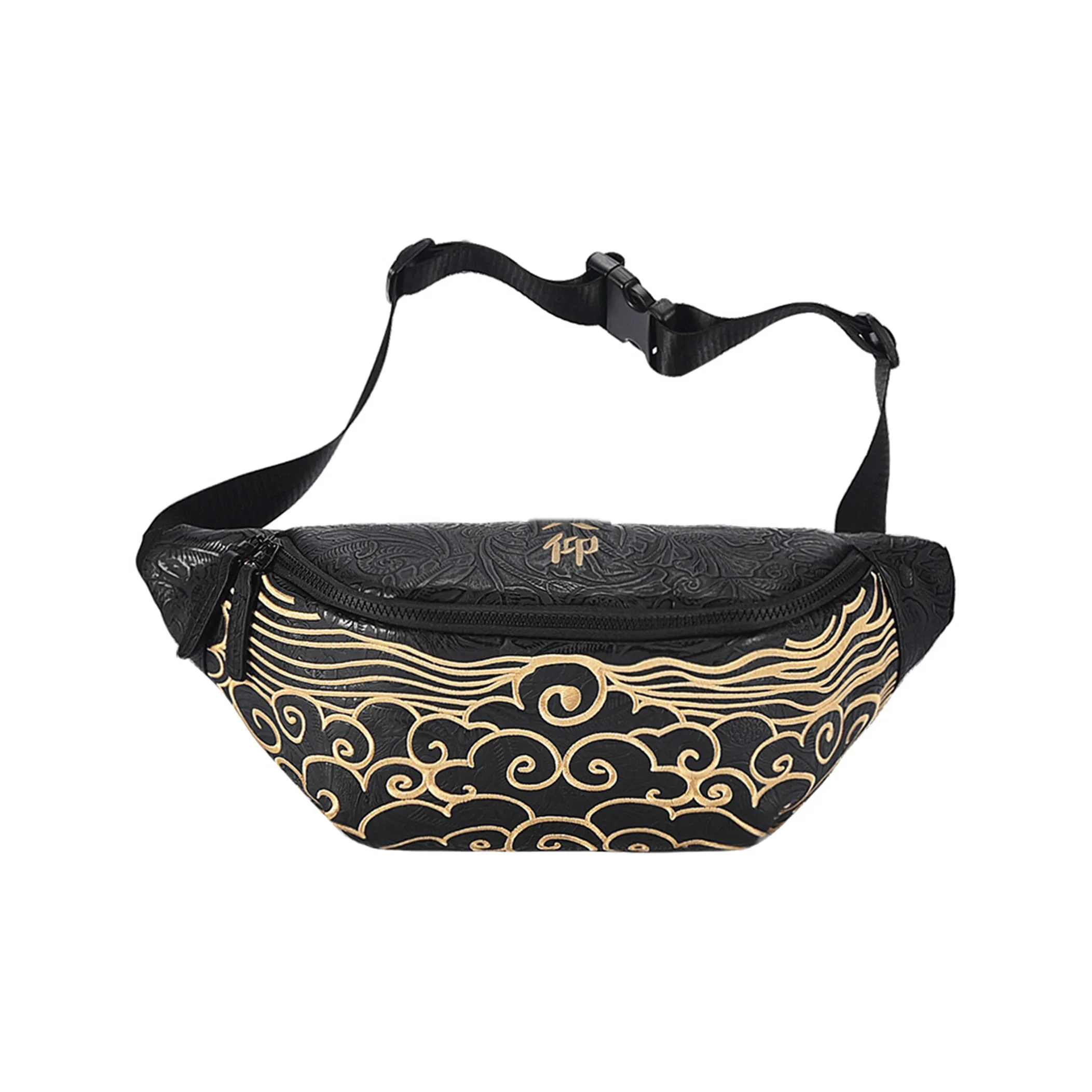 Hatsune Miku PVC Арахисовый Цветочный Слинг-Сумка Поясная Сумка Сумка через плечо Стандартная Унисекс Черная