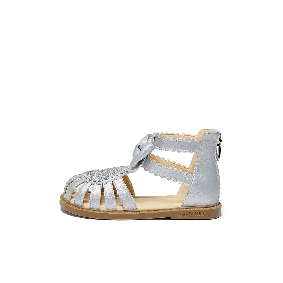 Snoffy Slip-resistant Abrasion-resistant Children's Sandals Silver Gold Baby Снофи Слип-репрессент Аbrasion-репрессент Детские Сандалии Серебряный Золото Малыш