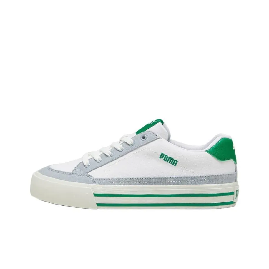 PUMA Амортизация Низкий Топ Скейтборд Кроссовки Унисекс Белый Зеленый