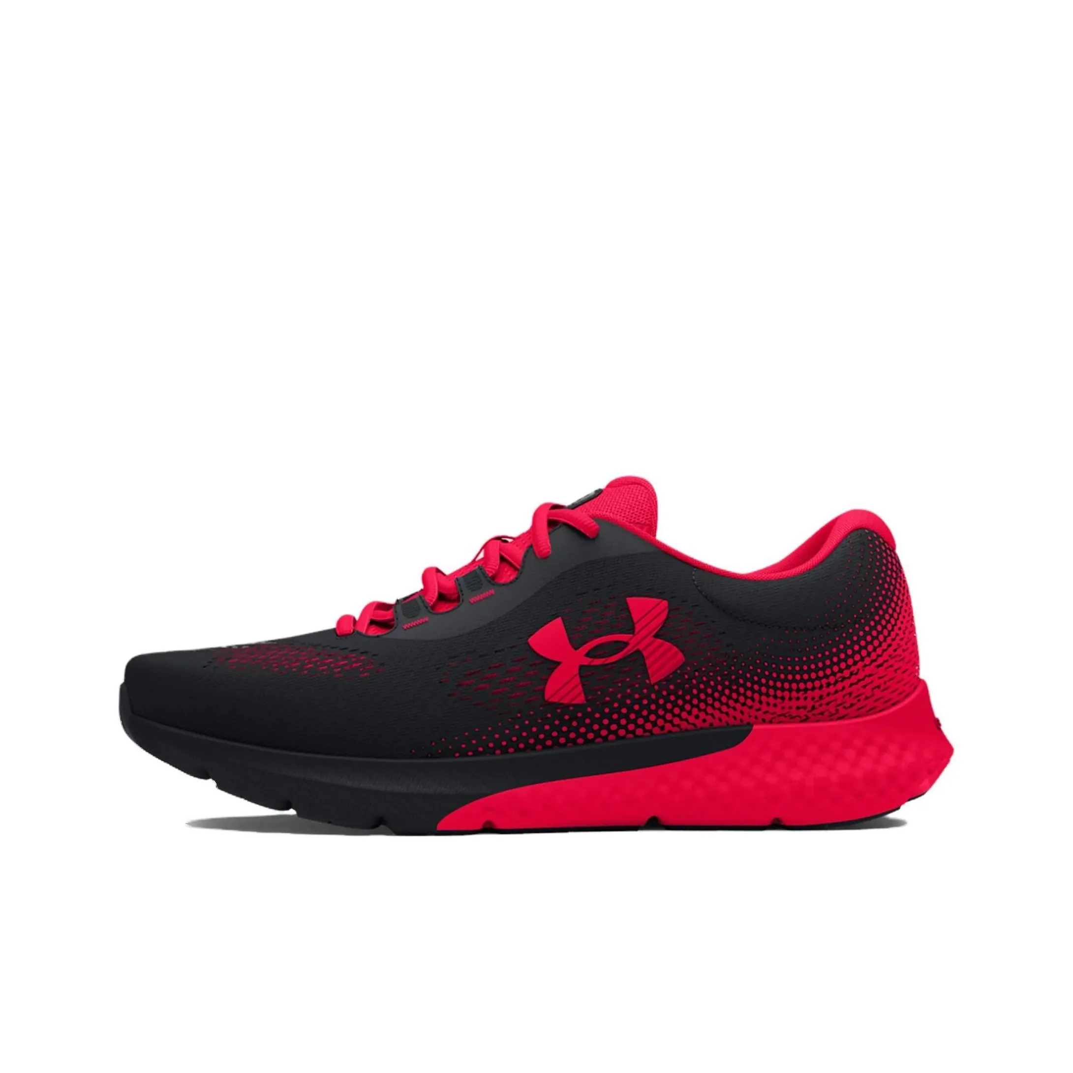 Under Armour Rogue 4 Breathable And Wear resistant Low Top Running Shoes Men's Black Red