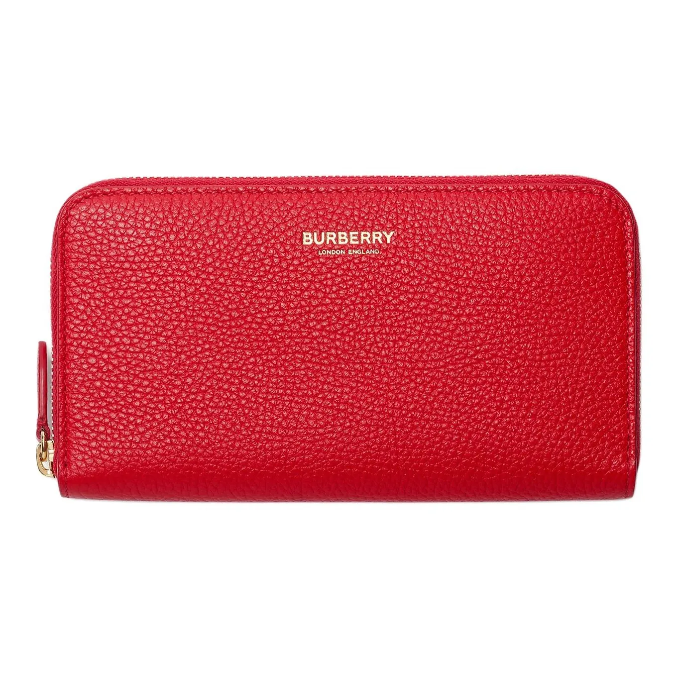 Burberry Cow Leather Wallet Women's Bright Red