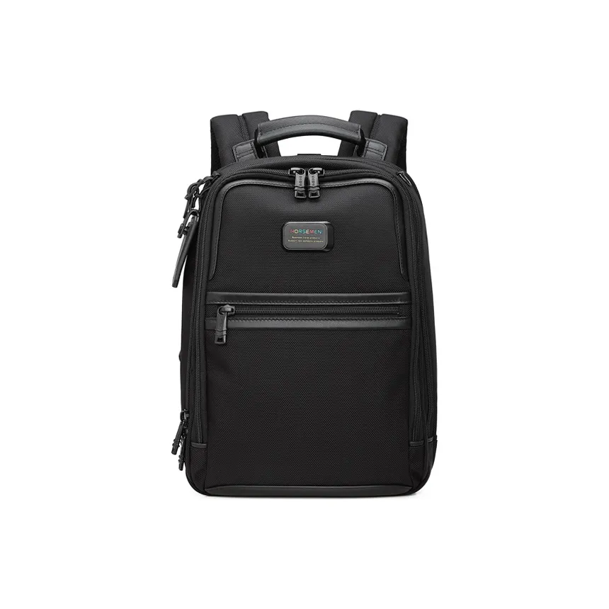 HORSEMEN Ballistic Nylon Business Commute For Business Travel Backpack Double Shoulder Medium Size Women's Black