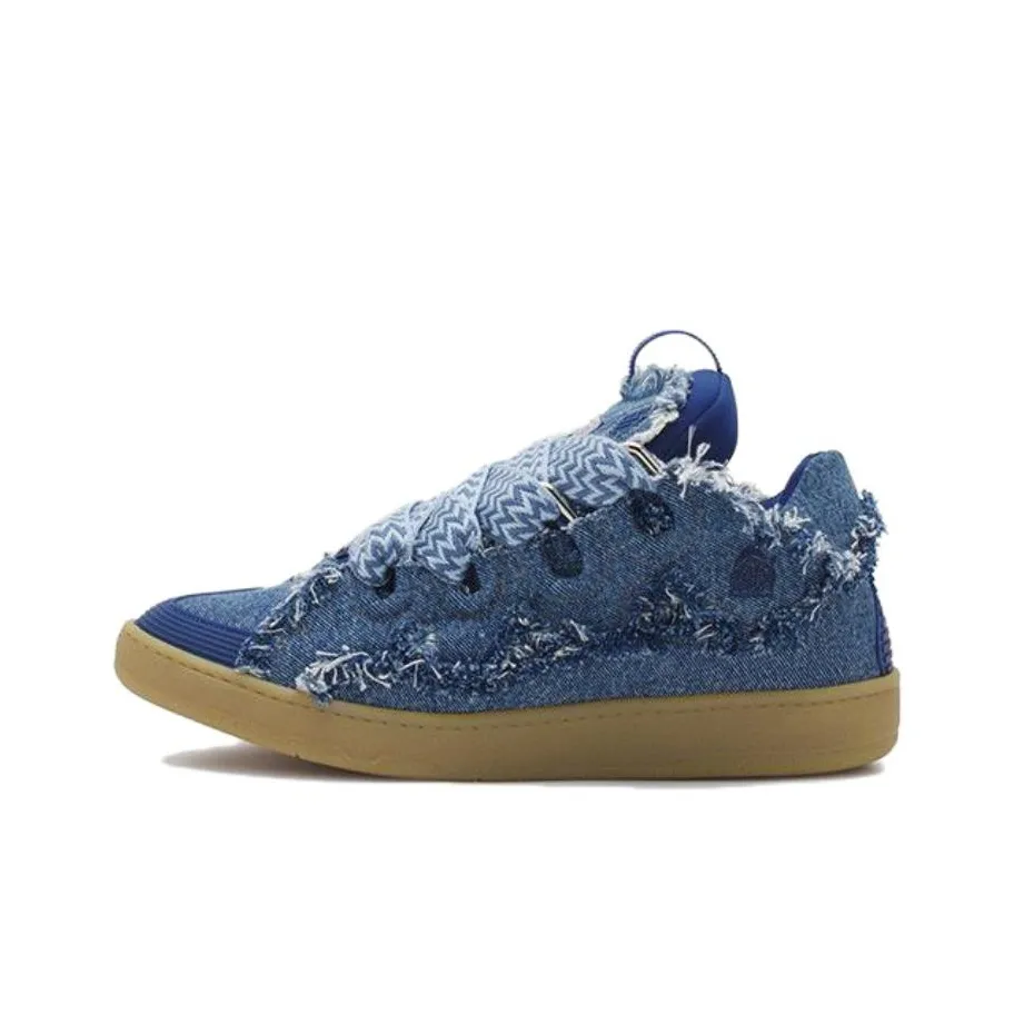 Lanvin Women's Curb Sneaker 'Frayed Denim'