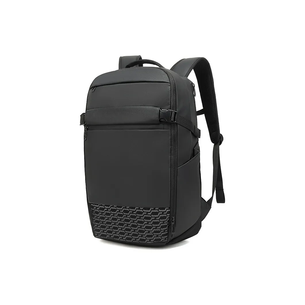 CMLZIUA Laminated Material Backpack Unisex Black