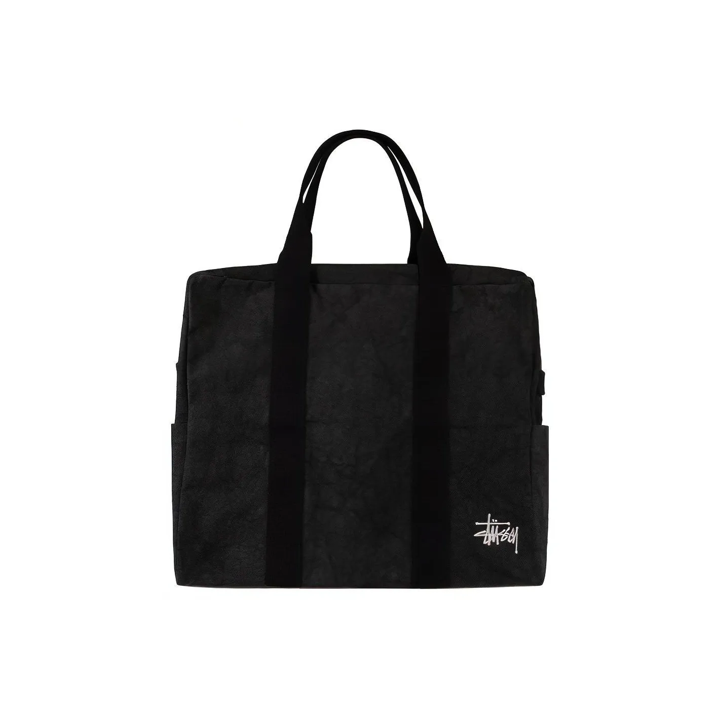 Stussy Cotton Flight Bag, One Shoulder Handbag Regular Unisex Black